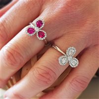 Anello Leo Pizzo Donna Venezia in Oro bianco Rubino 1.08 Ct 27107BR - 27107BR